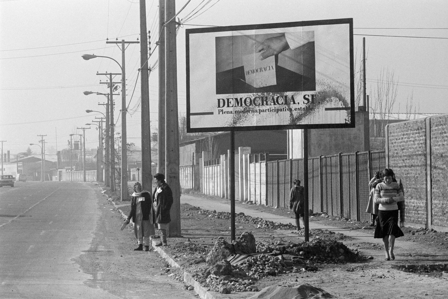 Campaña Publicitaria Plebiscito en la  periferia de Santiago, 1988
