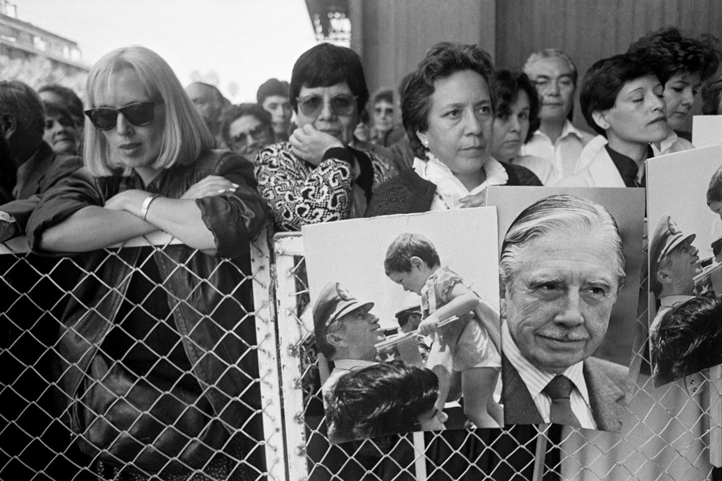 Manifestantes por el SÍ, Santiago, 1988